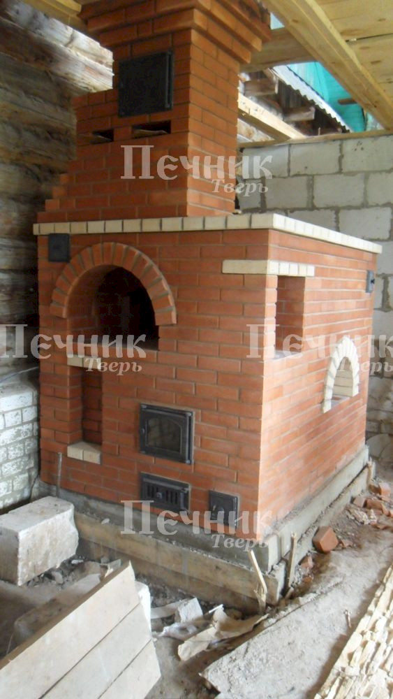 Русская печь с подтопком
