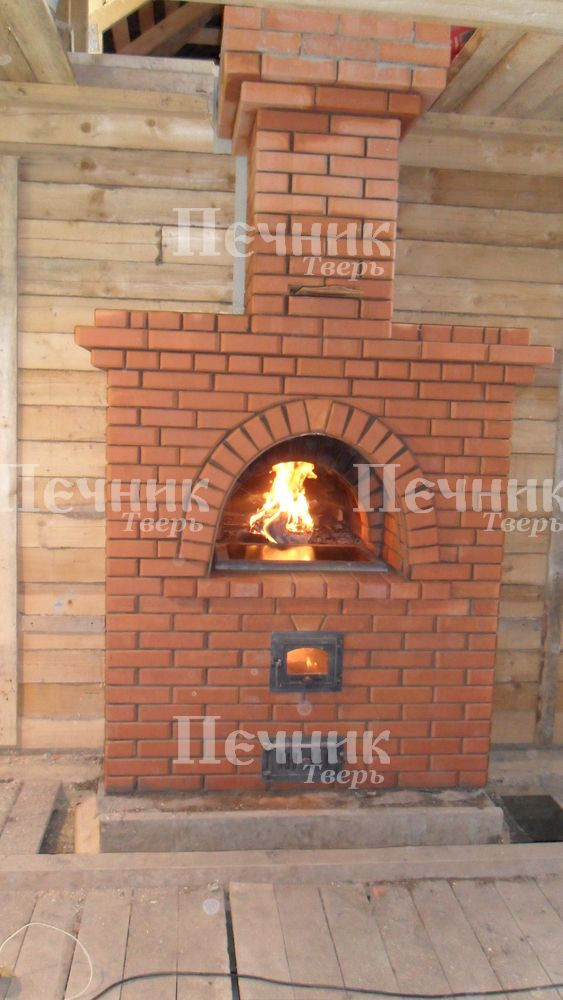 Русская печь с подтопком