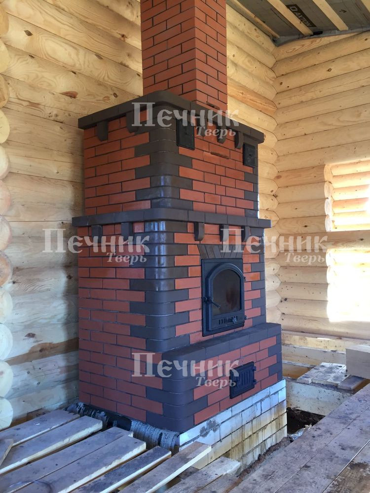 Камно-печь из облицовочного кирпича